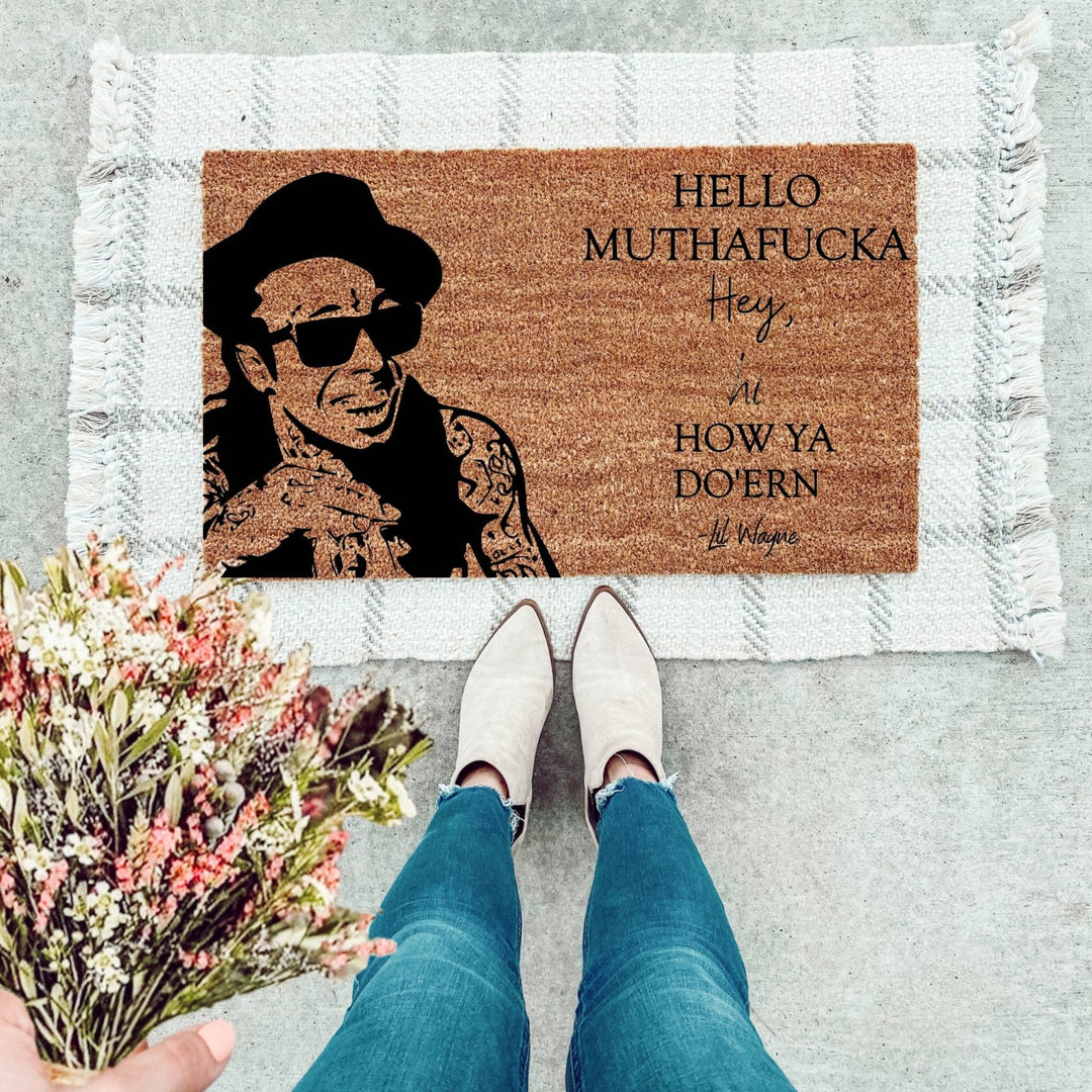 Hey Hi How Ya Do'ern Face Doormat - The Simply Rustic Barn