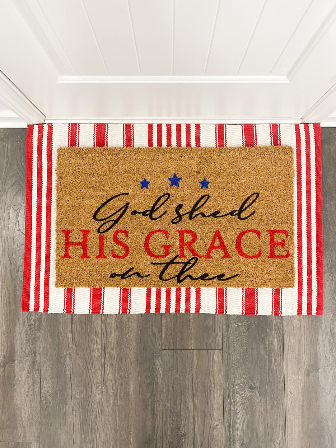 God Shed His Grace On Thee Doormat - The Simply Rustic Barn