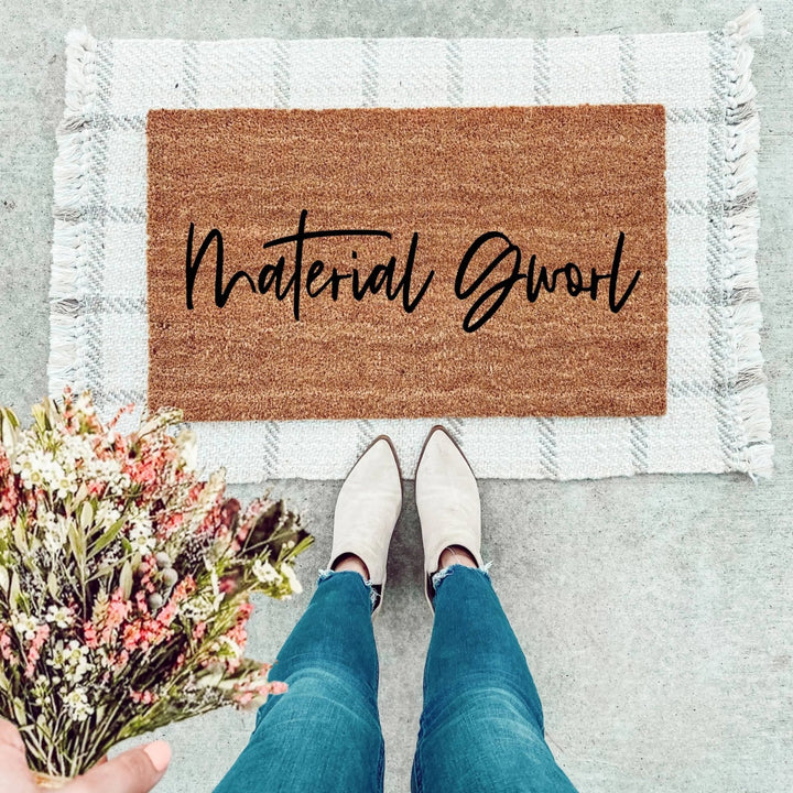 Material Gworl Doormat - The Simply Rustic Barn