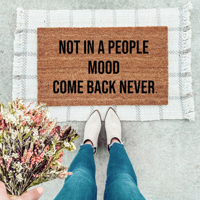 Not In A People Mood Doormat - The Simply Rustic Barn