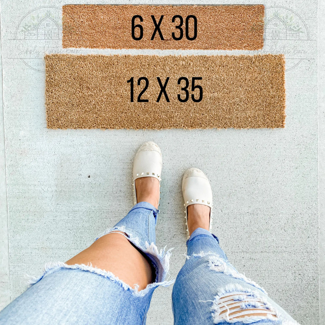 Valentine's Welcome Mat - The Simply Rustic Barn