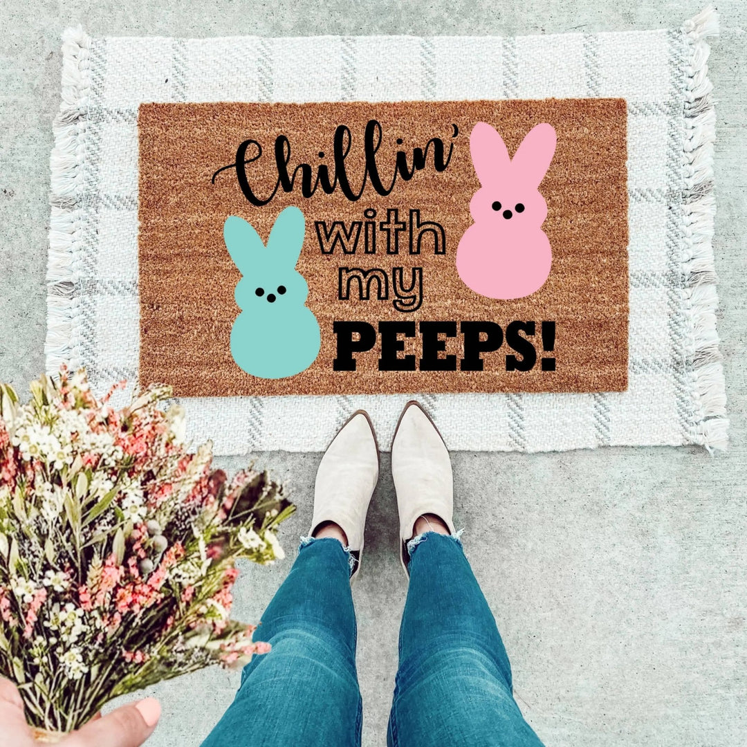 Welcome Peeps Doormat - The Simply Rustic Barn