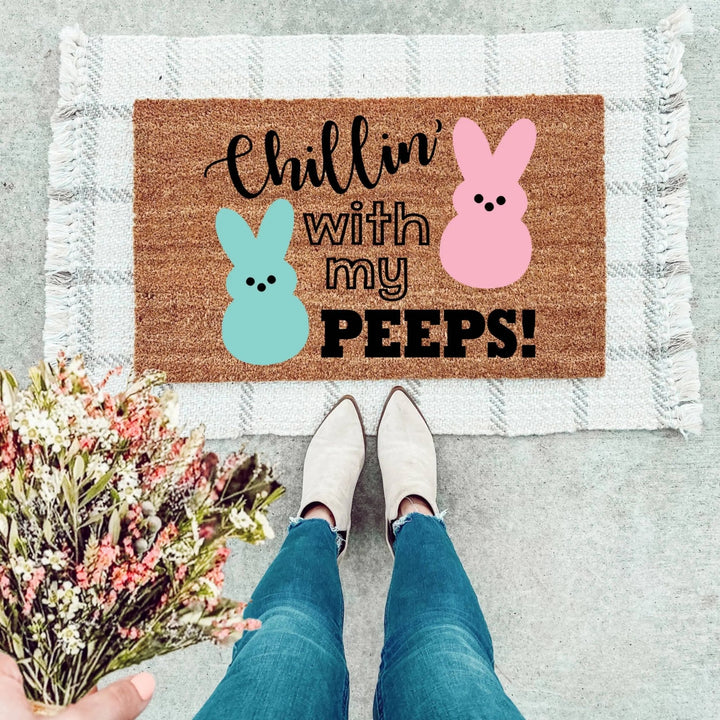 Welcome Peeps Doormat - The Simply Rustic Barn