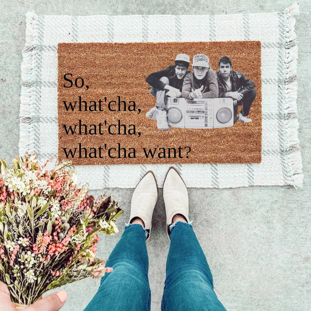 What'cha What'cha Want Doormat - The Simply Rustic Barn